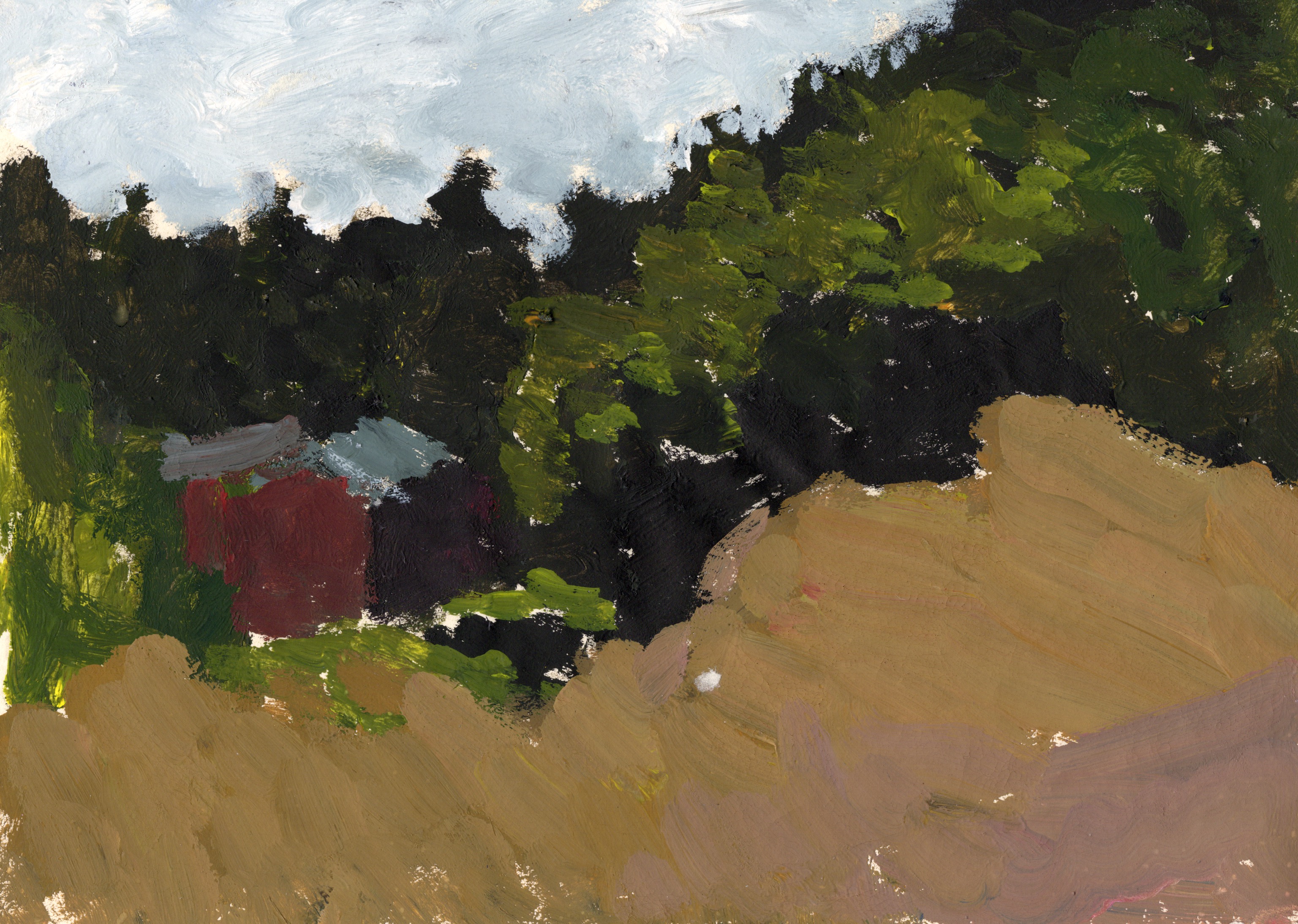 Quick paintings on the way to the mountain